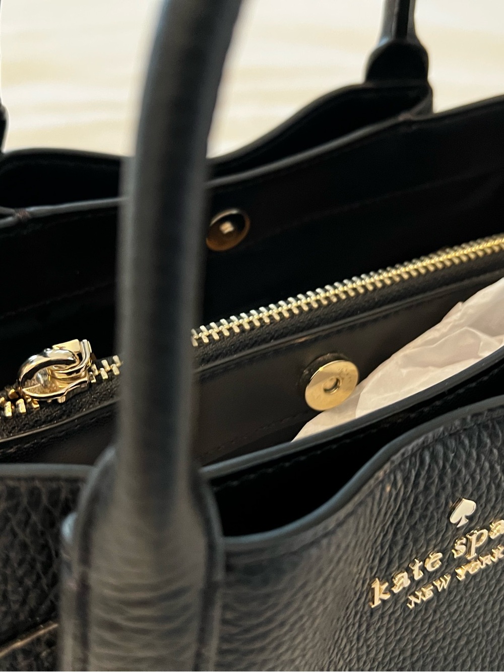 Kate Spade Small Dumpling Satchel Bag in Black - Picture 13 of 13